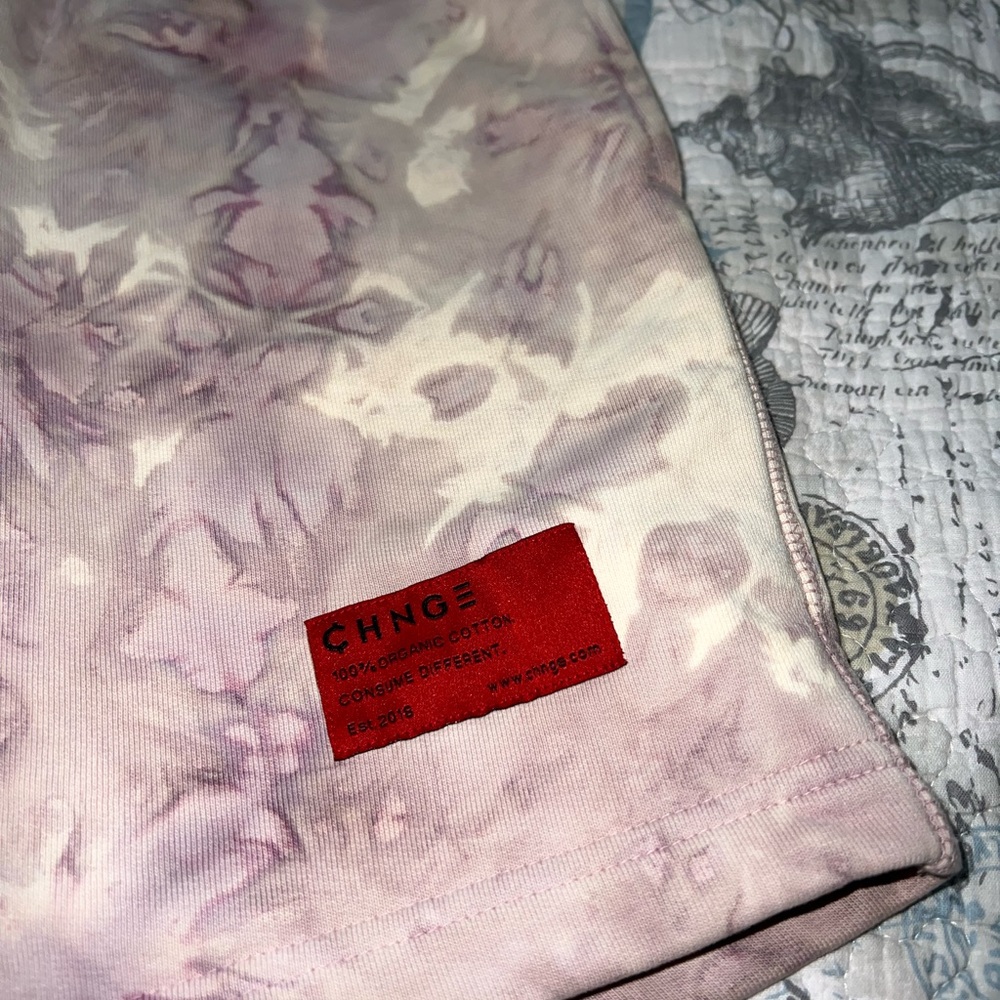 CHNGE Organic Cotton Tie Dye Mens Athletic Shorts Sz L - Picture 2 of 6